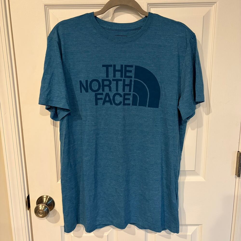 The North Face Logo Tee Blue Large